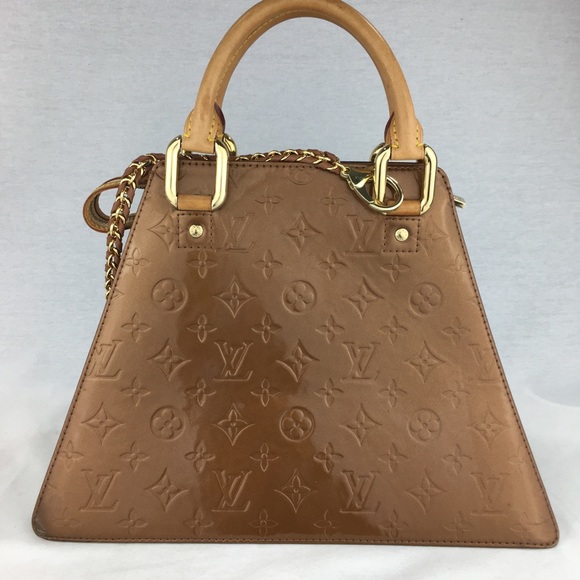LOUIS VUITTON Vernis Forsyth Handbag added Chain - Picture 3 of 12
